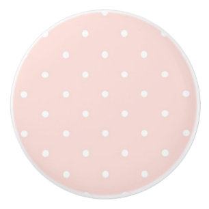 Pattern with white polka dots 2 ceramic knob