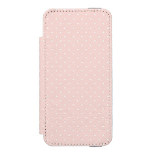 Pattern with white polka dots 2 iPhone SE/5/5s wallet case