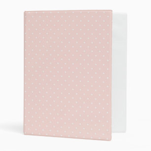 Pattern with white polka dots 2 mini binder