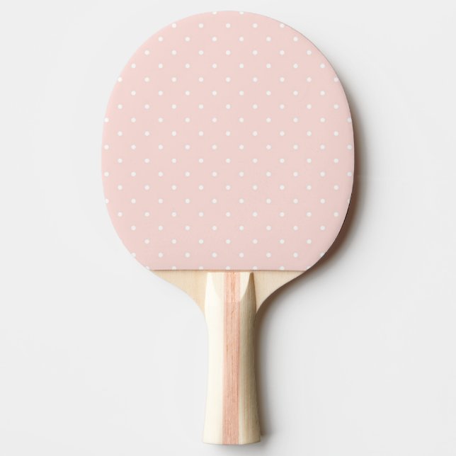 Pattern with white polka dots 2 Ping-Pong paddle (Front)