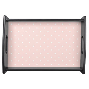 Pattern with white polka dots 2 serving tray