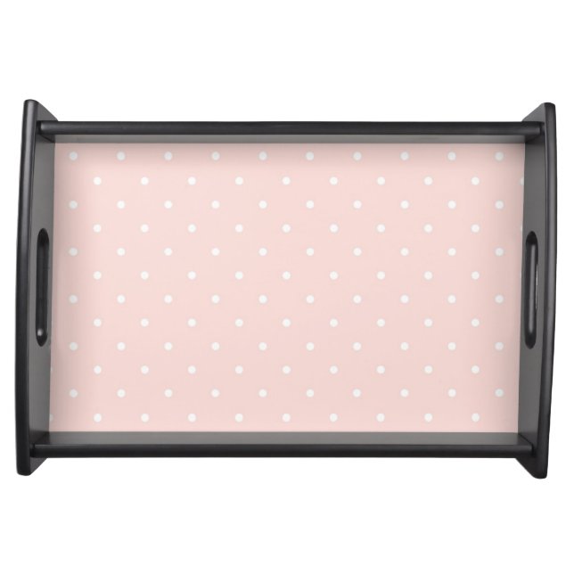 Pattern with white polka dots 2 serving tray (Front)