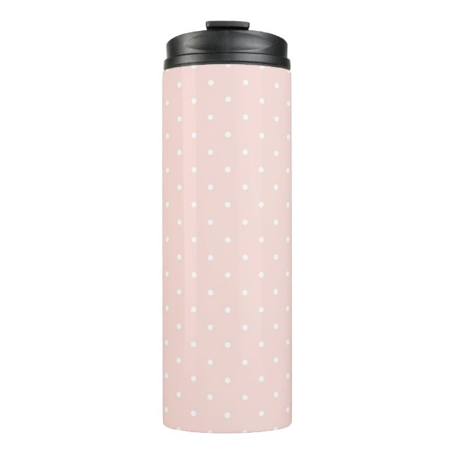 Pattern with white polka dots 2 thermal tumbler (Front)