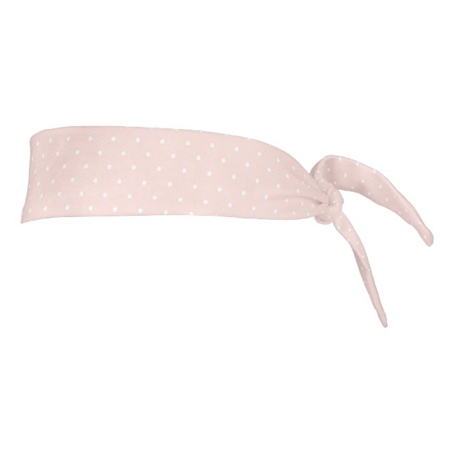Pattern with white polka dots 2 tie headband (Rotate 90)