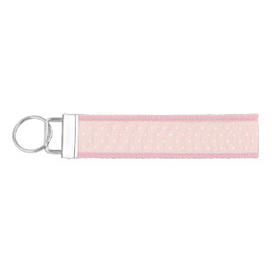 Pattern with white polka dots 2 wrist keychain