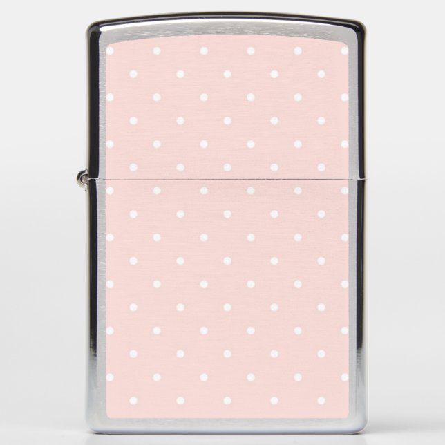 Pattern with white polka dots 2 zippo lighter (Front)