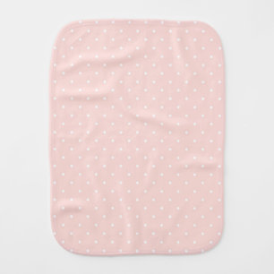 Pattern with white polka dots baby burp cloth