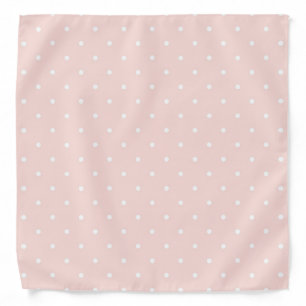 Pattern with white polka dots bandana