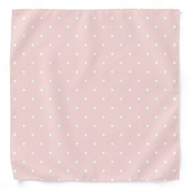 Pattern with white polka dots bandana (Front)