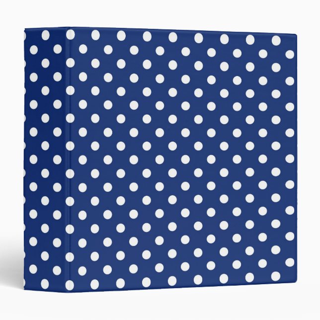 Pattern with white polka dots binder (Front/Spine)