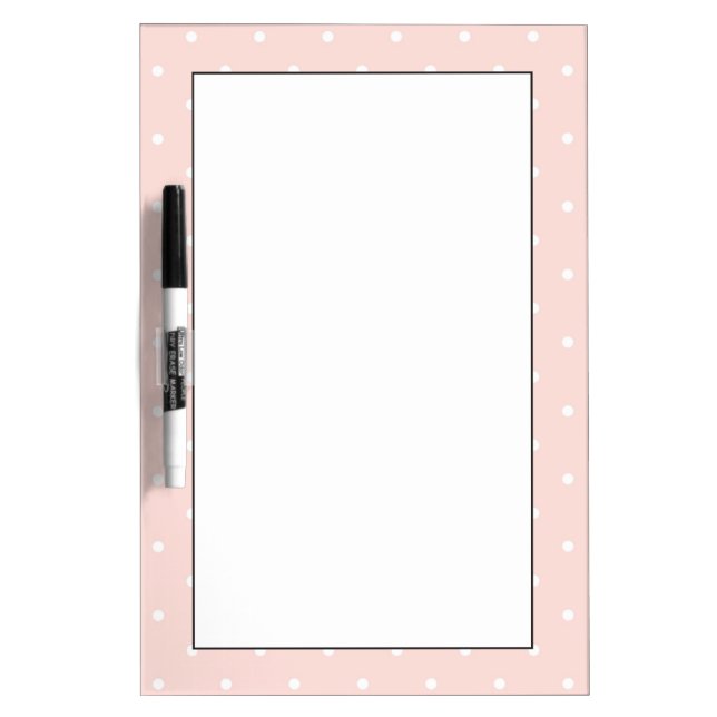 Pattern with white polka dots dry erase board (Front)