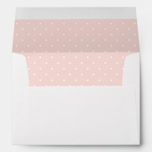 Pattern with white polka dots envelope
