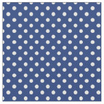 Pattern with white polka dots fabric