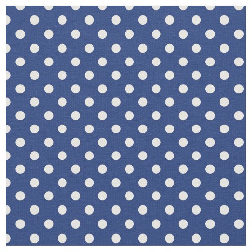 Pattern with white polka dots fabric