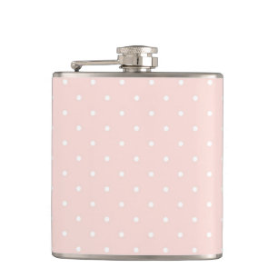 Pattern with white polka dots flask