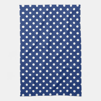 Pattern with white polka dots kitchen towel