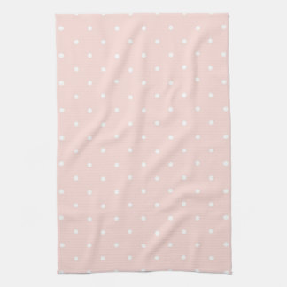 Pattern with white polka dots kitchen towel