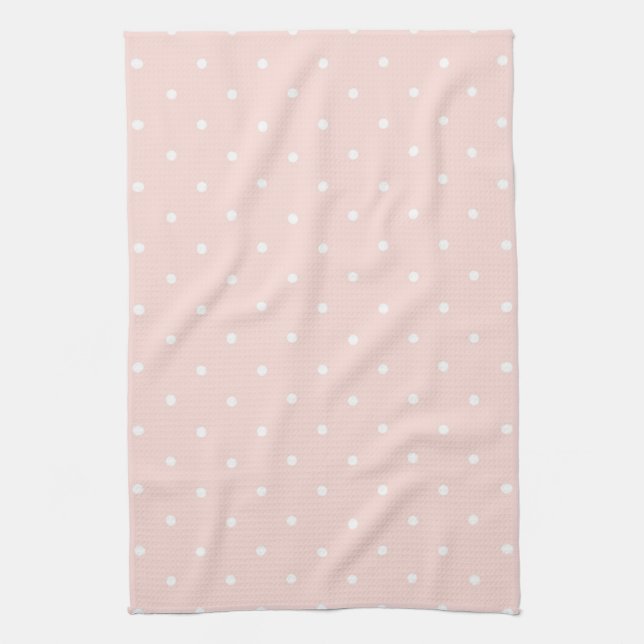Pattern with white polka dots kitchen towel (Vertical)