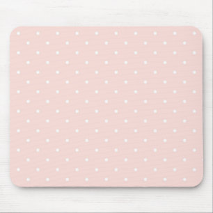 Pattern with white polka dots mouse pad