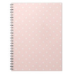 Pattern with white polka dots notebook