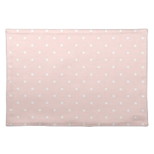 Pattern with white polka dots placemat