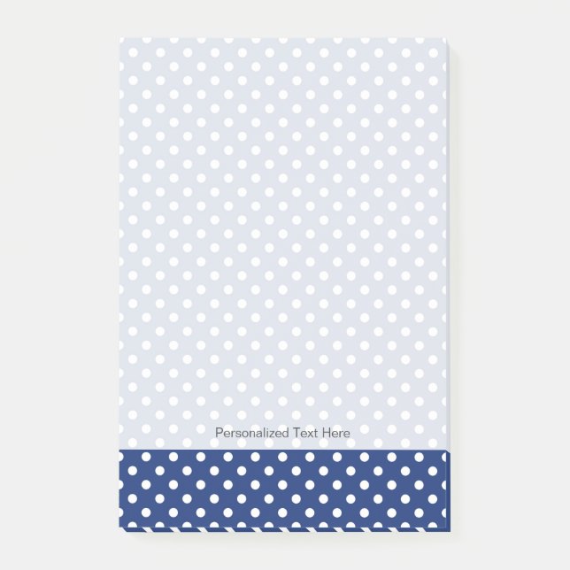 Pattern with white polka dots post-it notes (Front)