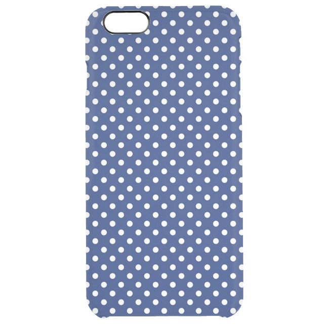 Pattern with white polka dots uncommon iPhone case (Back)