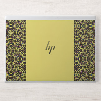 Pattern with Yellow and Black HP Laptop Skin