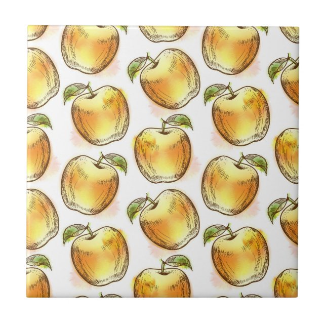 Pattern with yellow apple tile (Front)
