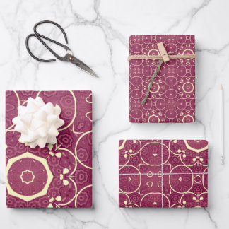 pattern wrapping paper sheets