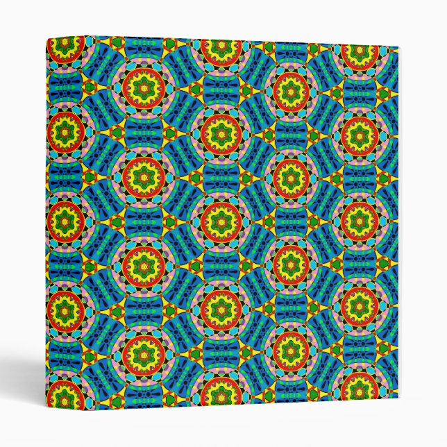 Patterned All Over 04 3 Ring Binder (Front/Spine)