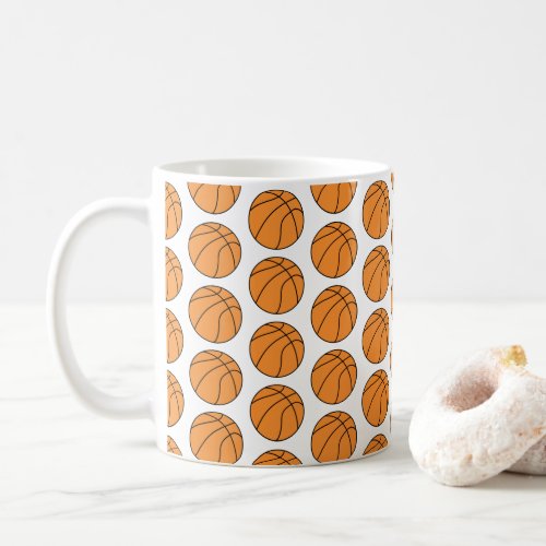 Patterned Basketball  Coffee Mug