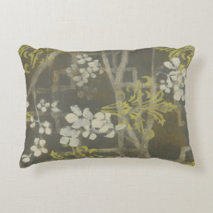 Patterned Blossom Branch I Accent Pillow