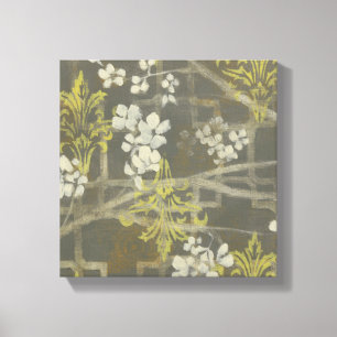 Patterned Blossom Branch I Canvas Print