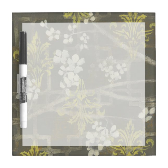 Patterned Blossom Branch I Dry Erase Board (Front)