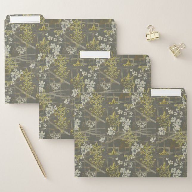 Patterned Blossom Branch I File Folder (Set)