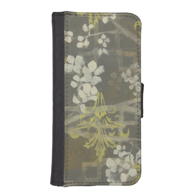 Patterned Blossom Branch I iPhone Wallet Case (Front)