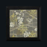 Patterned Blossom Branch I Keepsake Box<br><div class="desc">Floral</div>