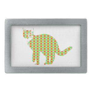 Patterned Cat Belt Buckle