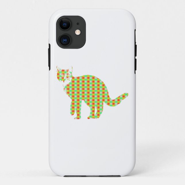 Patterned Cat Case-Mate iPhone Case (Back)