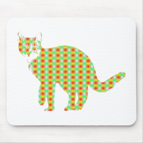 Patterned Cat Mouse Pad