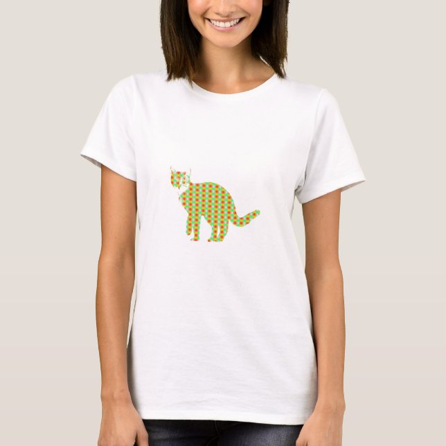 Patterned Cat T-Shirt (Front)
