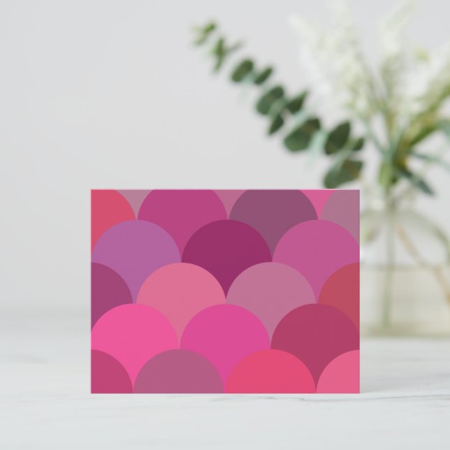 Patterned Circles Postcard (Standing Front)