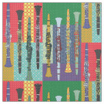 Patterned Clarinets Fabric