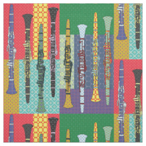 Patterned Clarinets Fabric