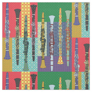 Patterned Clarinets Fabric