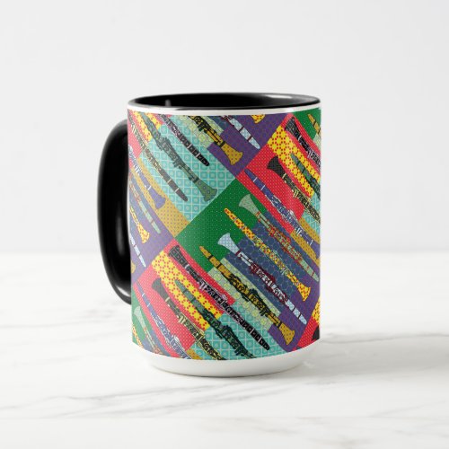 Patterned Clarinets Mug