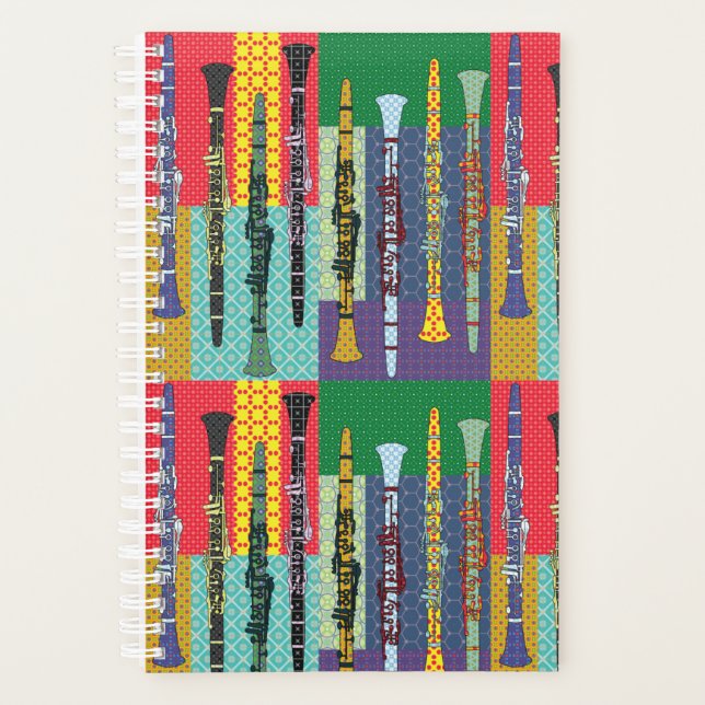 Patterned Clarinets Planner (Front)