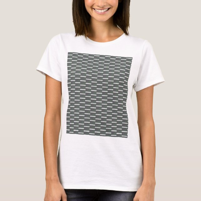 patterned colored noise brick T-Shirt (Front)