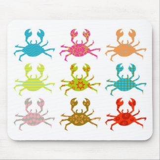 Patterned Crabs Mouse Pad